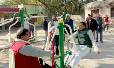 भारत पेट्रोलियम एवं CSR रिसर्च फाउंडेशन द्वारा स्थापित ग्राम पंचायत डाँवर में पाँचवें ओपन जिम का हुआ लोकार्पण