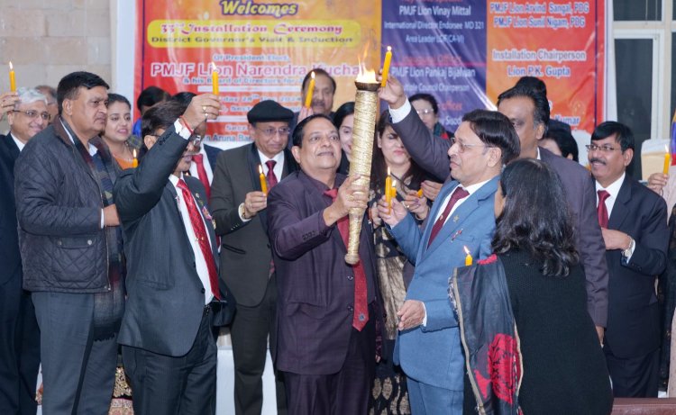 लायंस क्लब नोएडा का भव्य हुआ इंस्टॉलेशन समारोह, नरेंद्र कुछल बने अध्यक्ष, नए सदस्यों का हुआ इंडक्शन