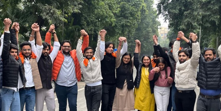 डीयू छात्र संघ की कार्यकारी परिषद के चुनाव में एबीवीपी को मिला स्पष्ट बहुमत, कुल 11 में से 6 सीटों पर दर्ज की जीत 