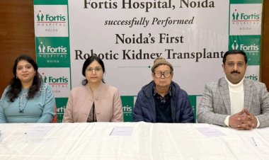 नोएडा में पहली बार रोबोटिक किडनी ट्रांसप्लांट सर्जरी म्यांमार के 68 वर्षीय मरीज पर फोर्टिस हॉस्पीटल में संपन्न