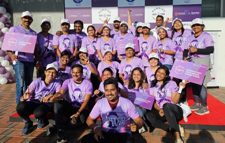 A walkathon for raising awareness on Cancer by Ramaiah Memorial Hospital