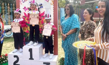 विश्व भारती पब्लिक स्कूल के छात्रों द्वारा वार्षिक खेल कूद महोत्सव का हुआ आयोजन