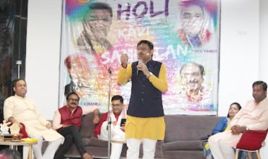 होली के अवसर पर सेक्टर 137 स्थित इको सिटी में आयोजित हुआ शानदार हास्य कवि सम्मेलन