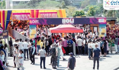 Lulu Mall Hosts Bangalore’s Biggest Non-Alcoholic Holi Celebration