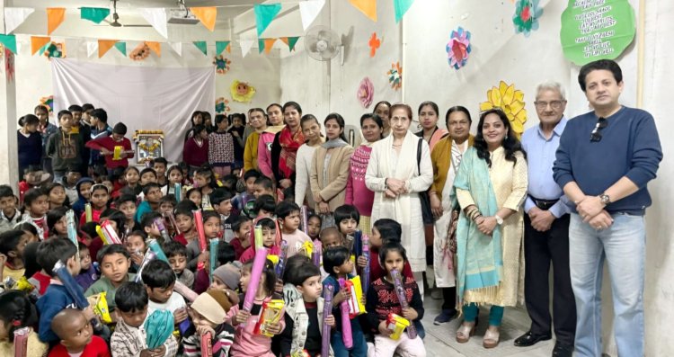 वीरता पदक से सम्मानित शहीद कैप्टन शशि कांत शर्मा का जन्मदिन जरुरत मंद बच्चों की बीच बिता