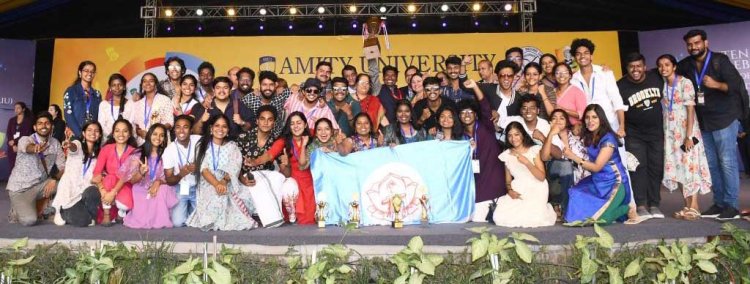 एमिटी विश्वविद्यालय में आयोजित 38वें एआईयू इंटर यूनिवर्सिटी नेशनल यूथ फेस्ट एमिटी उत्सव का समापन