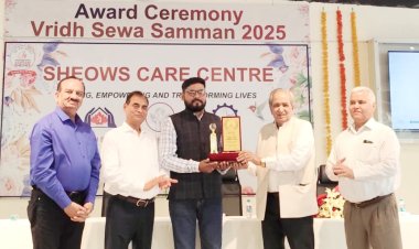 तुषारकांत कुँअर को मिला 'वृद्ध सेवा सम्मान 2025'