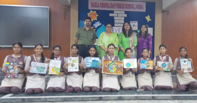 हर बूंद मायने रखती है विषय पर हुआ पोस्टर निर्माण प्रतियोगिता का आयोजन