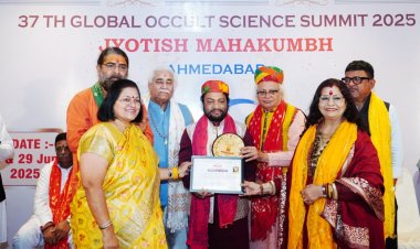 गुरुजी गौतम ऋषि को ज्योतिष शिरोमणि सम्मान से किया गया अलंकृत