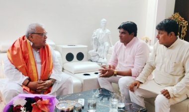 पूर्व राज्यपाल कलराज मिश्रा से मिले कुश्ती संघ के अध्यक्ष सतपाल यादव