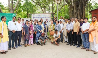 अंतिम निवास नोएडा में 400 बोगनवेलिया पौधों का हुआ वृक्षारोपण