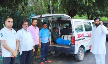 बीमार व्यक्ति को चिकित्सा के लिए भिजवाया 'अपना घर आश्रम' दिल्ली