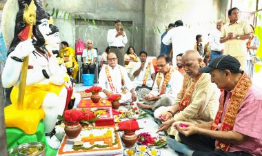 शिव शंकर कृपा निवास में महामृत्युंजय जाप एवं रुद्राभिषेक अनुष्ठान का हुआ शुभारंभ