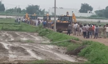 ग्रेटर नोएडा प्राधिकरण ने करोड़ों की जमीन को कराया अतिक्रमण मुक्त