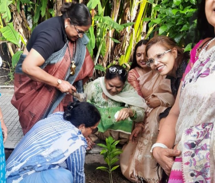 महिला उद्यमी संस्था सदस्यों ने किया वृक्षारोपण