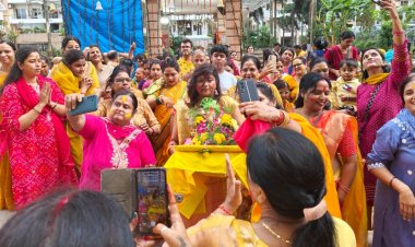 ऐस सिटी निवासियों ने धूमधाम से किया गणपति बप्पा का विसर्जन