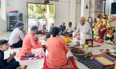 आत्माओं के श्राद्ध तर्पण हेतु आयोजित गरुड़ पुराण पाठ संपन्न