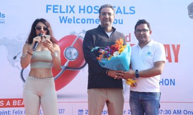 फेलिक्स हॉस्पिटल की ओर से आयोजित बाइकाथॉन में गूंजा दिल की सेहत का संदेश