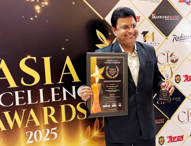 Dr. Mahesh Gour Honoured with ‘Excellence in Memory Training & Business Leadership Award’ at Asian Excellence Awards 2025