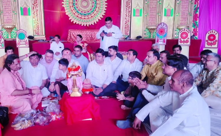 गणेश पूजन के साथ हुआ सेक्टर 46 की रामलीला का शुभारंभ