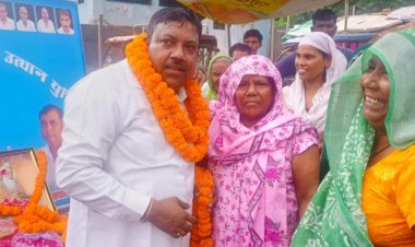 महर्षि वाल्मीकि प्रकट दिवस पर निकली भव्य शोभायात्रा - रविंद्र प्रधान