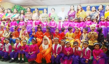 विश्व भारती पब्लिक स्कूल हुआ में हर्षोत्सव कार्यक्रम का आयोजन