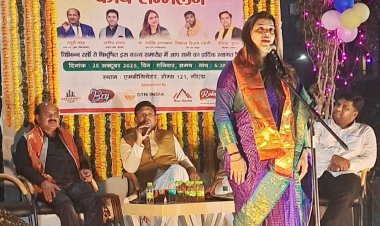 होम्स 121 सोसाइटी में दीवाली मिलन कवि सम्मेलन का भव्य आयोजन 