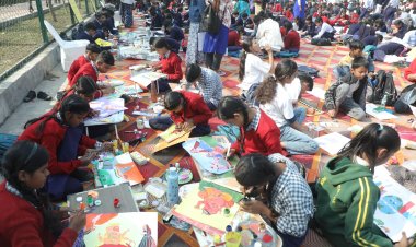 अंतर्विद्यालय चित्रकला प्रतियोगिता 'इंद्रधनुष' सीज़न 4 का हुआ आयोजन