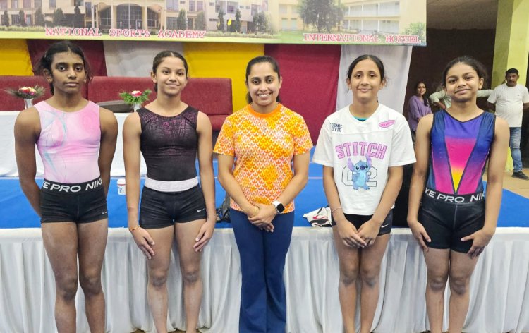 सब जूनियर नेशनल गेम्स में जिले के चार जिमनास्टो का चयन