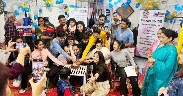 फ़र्स्टवन रीहैब फ़ाउंडेशन ने मनाया स्पीच थैरेपिस्ट डे और बाल दिवस