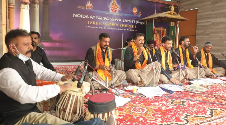 मंडल पूजा महोत्सव में भजन प्रस्तुति को मिली सराहना