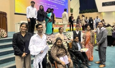 राष्ट्रपति के कार्यक्रम में पहुंचे नोएडा के दिव्यांग बच्चे, राष्ट्रीय पुरस्कार विजेताओं से मिलकर हुए प्रेरित