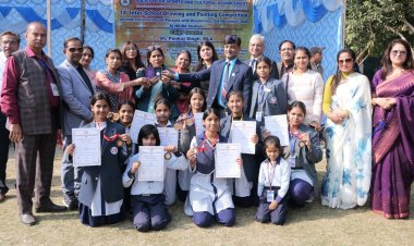 SSCA इंटर स्कूल ड्राइंग कंपीटिशन में महामाया स्कूल ने जीते 7 मेडल, मिला चांदी का सिक्का