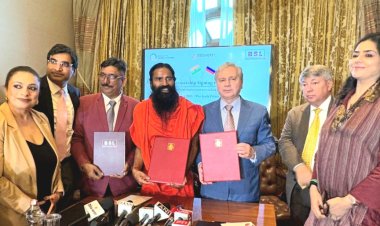 पतंजलि योगपीठ और रूस सरकार के मध्य ऐतिहासिक एमओयू पर हस्ताक्षर