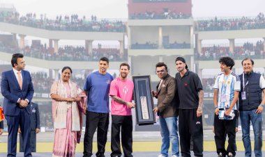 ICC CHAIRMAN JAY SHAH FELICITATES LIONEL MESSI AHEAD OF THE ICC MEN’S T20 WORLD CUP 2026