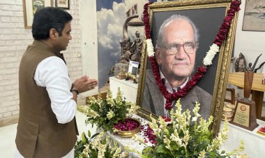 प्रसिद्ध मूर्तिकार पद्मभूषण स्वर्गीय राम सुतार जी को नोएडा विधायक ने दी श्रद्धांजलि