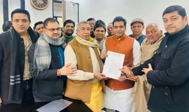 भंगेल - सलारपुर की मांगो को लेकर विधायक को सौंपा ज्ञापन - नोवरा