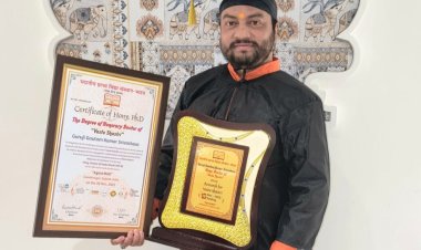गुरुजी गौतम ऋषि 'वास्तु शास्त्री' में मानद डॉक्टरेट की उपाधि से हुए सम्मानित