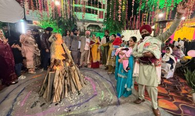 परमजीत सिंह भामरा की जुड़वां पोतियों ने मनाई पहली लोहड़ी
