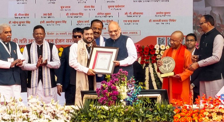 Son of the Soil & Educator Alakh Pandey Conferred UP Gaurav Samman by the Govt of UP on UP Diwas