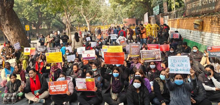 देशभर में महिला गिग वर्कर्स के नेतृत्व में राष्ट्रव्यापी विरोध प्रदर्शन