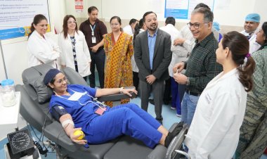 यथार्थ हॉस्पिटल में ब्लड सेंटर का शुभारंभ, 51 लोगों ने किया रक्तदान