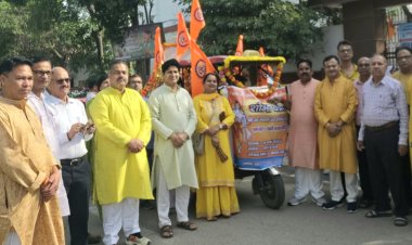 राम नवमी के पावन अवसर पर निकली भव्य शोभा यात्रा
