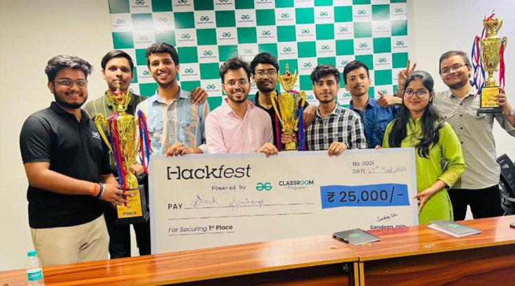 आईएमएस नोएडा के छात्रों ने हैकाथॉन में जीते प्रथम एवं द्वितीय स्थान