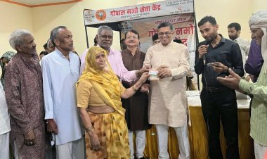 गोपाल नमो सेवा केंद्र ने छलेरा में लगाया 28वां नि:शुल्क आयुष्मान और ई-श्रम कार्ड शिविर