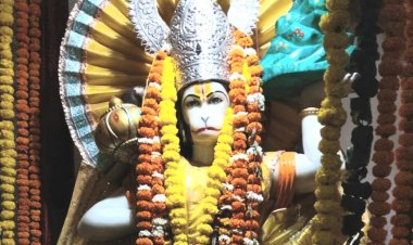 लक्ष्मी नारायण मंदिर में मनाया गया हनुमान जन्मोत्सव
