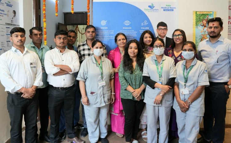 फेलिक्स के सहयोग से पारस टियरा में मेडिकल रूम का पुनः शुभारंभ