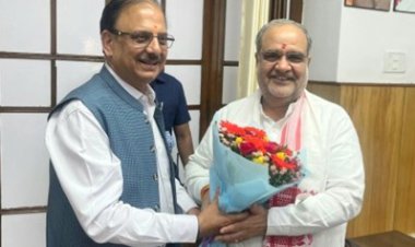 डॉ. राकेश कुमार ने नवनियुक्त एमएसएमई मंत्री भूपेंद्र चौधरी से की शिष्टाचार भेंट