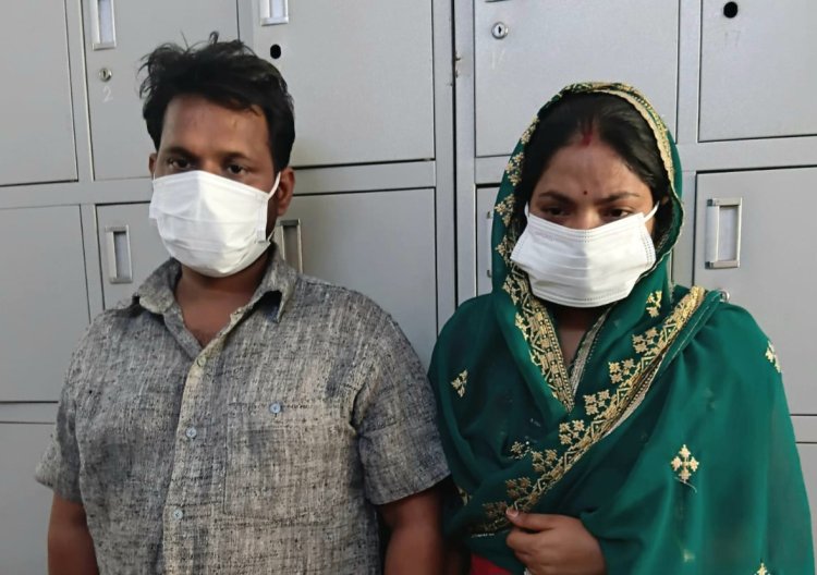 हत्या में वांछित दंपति गिरफ्तार, घटना में प्रयुक्त हॉकी बरामद