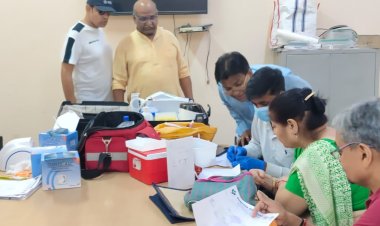 भारत विकास परिषद नोएडा द्वारा नि:शुल्क स्वास्थ्य जाँच शिविर का आयोजन